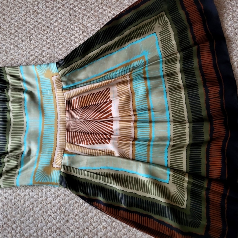 Nicole Miller strapless silk dress
